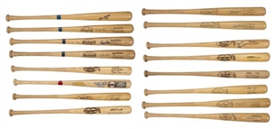 Lot of Twenty Bats Signed by Hall of Famers (20)